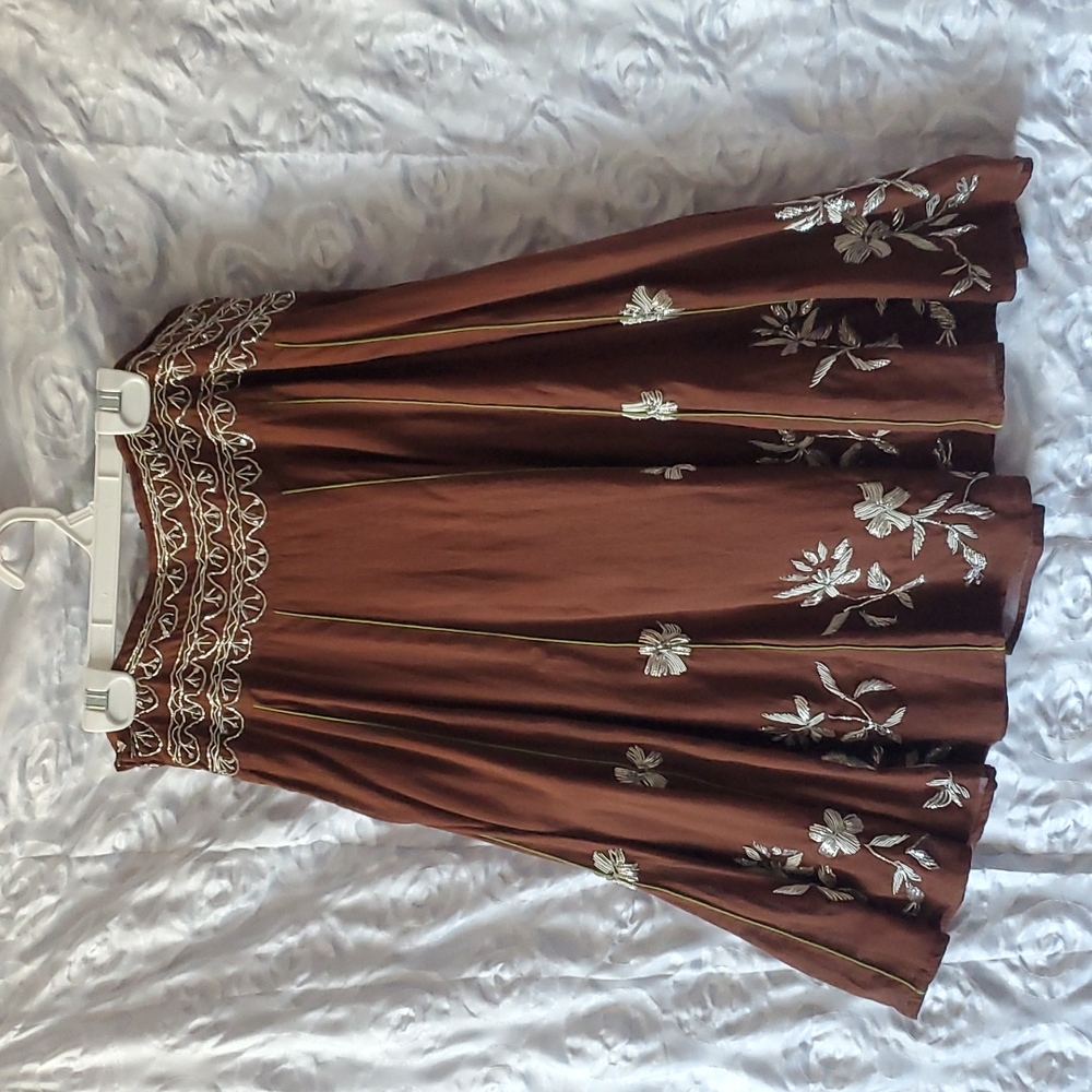 Persaman New York Skirt Bohemian style brown size 12.